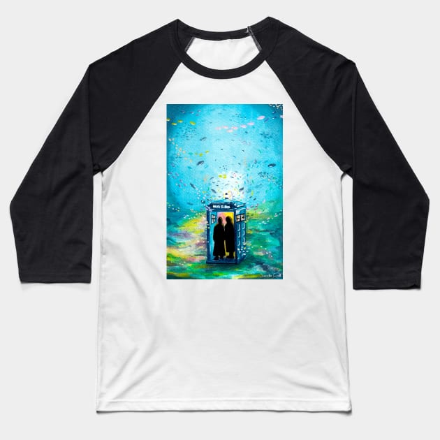 Not a bad date am I? Underwater Adventure Baseball T-Shirt by samanthagarrett